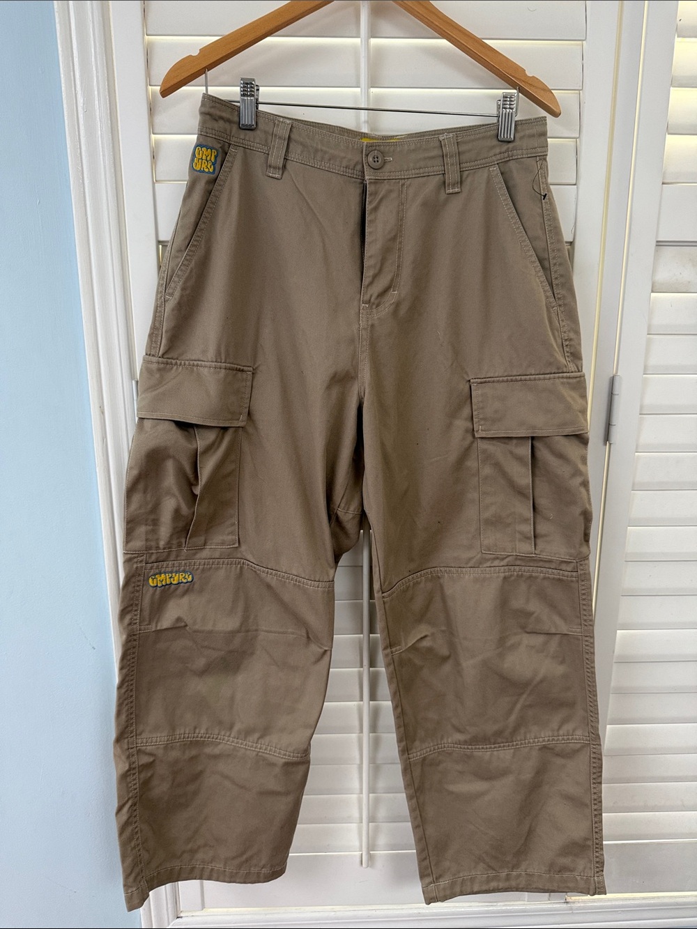 Empyre Khaki Cargo Skate Pants Wide Leg Utility Y2K Men’s 28
